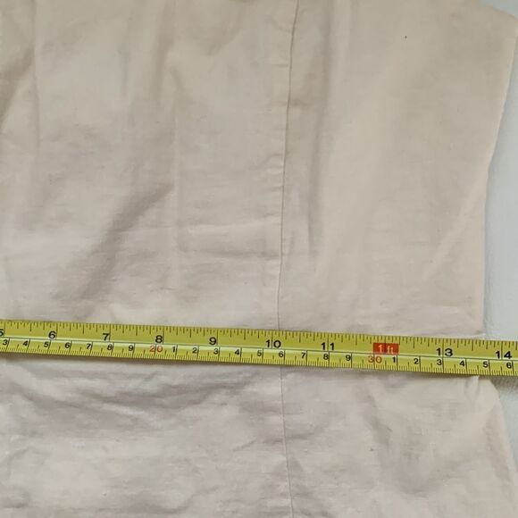 Urban Outfitters Stretch Linen Mini Dress Size 6 - Picture 5 of 9